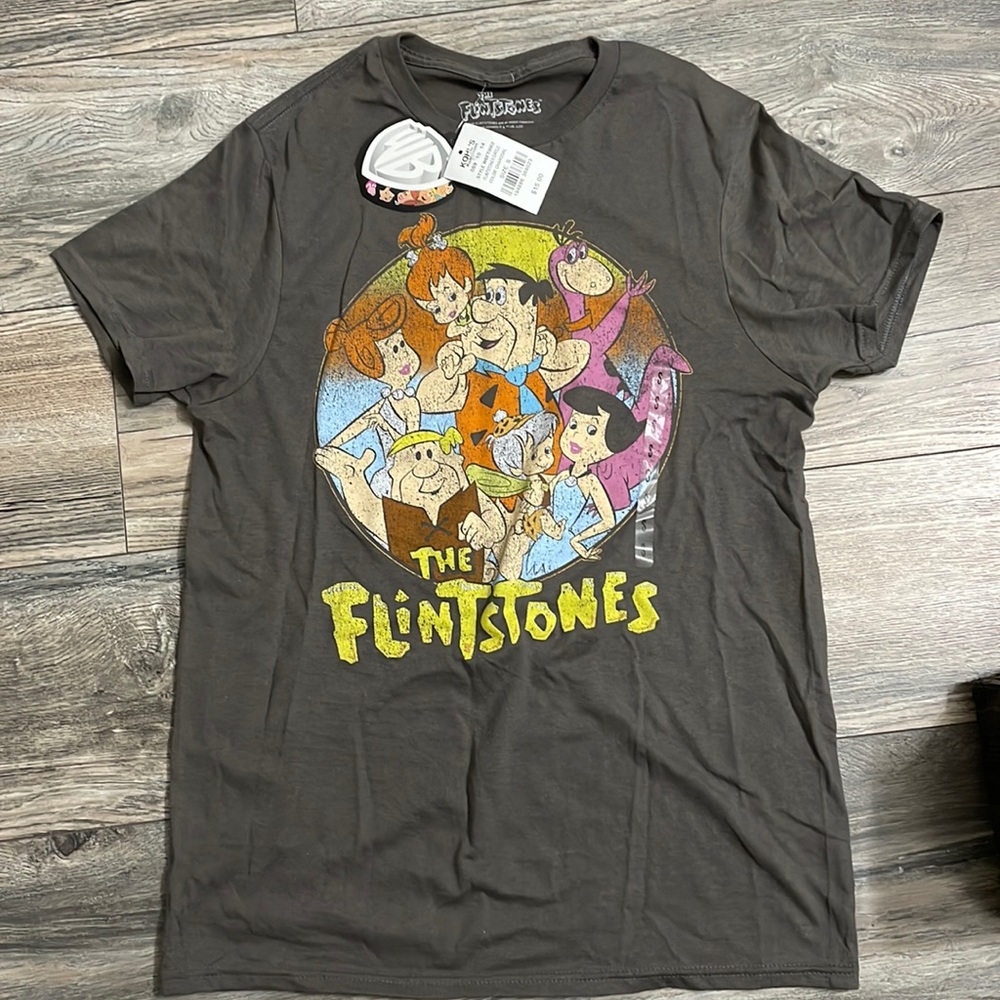 Men's Flinstones Distress Circle Retro
Groupshot Tee - Picture 2 of 6